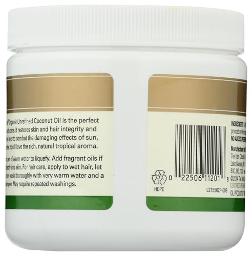 Spectrum Essentials Organic Virgin Coconut Oil, Unrefined, 15 oz
