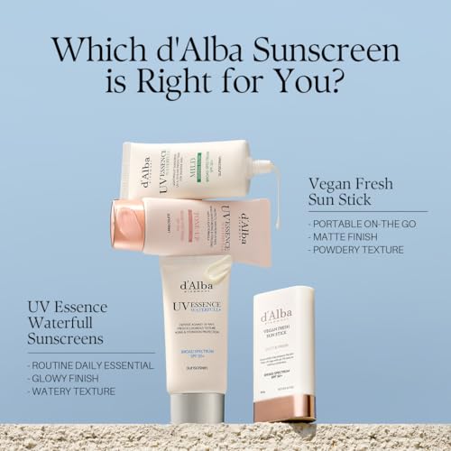 d'alba Piedmont Air Fit Fresh Sun Stick, OTC BROAD SPECTRUM SPF 50+, Non-Sticky On-the-Go Sun Protection, Outdoor Essential Vegan Sun Stick, Silky & Fresh, Korean Skin Care (0.7 Oz.)