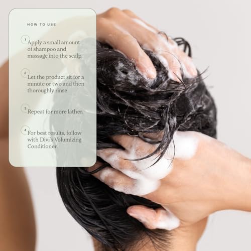 divi Volumizing Shampoo for Fine, Thin Hair with Postbiotics | 12 fl oz