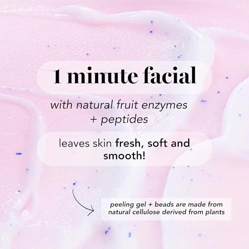 Saturday Skin Rub-A-Dub Refining Peel Gel – Exfoliating Face Wash & Exfoliating Peel Gel, Fruit Enzyme Exfoliator Facial Enzyme Scrub, Dead Skin Remover for Face,Korean Skincare (2.53 Fl Oz / 75ml)