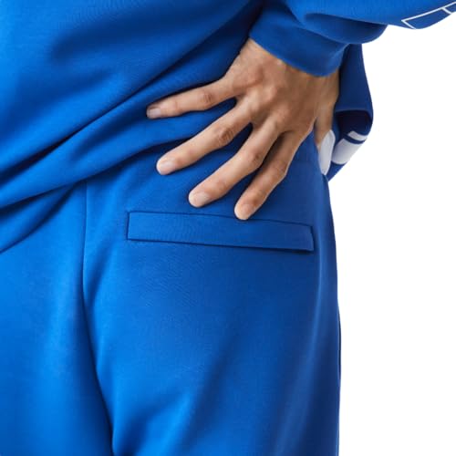 Lacoste Men's Slim Fit Oversized Branded Trackpants, Marina, Medium