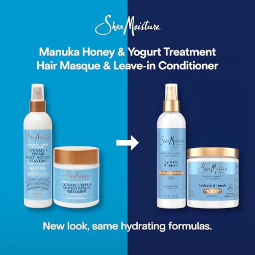 SheaMoisture Leave-In Conditioner + Mask, Manuka Honey & Yogurt, 8 Oz Ea