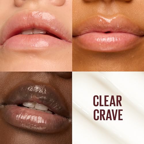 MAYBELLINE Lifter Glaze Oil Balm with Hyaluronic Acid and Hydrating Oil Blend, Lip Balm with 24HRs of Smooth, Moisturizing Shine, Clear Crave (Crystal Clear)