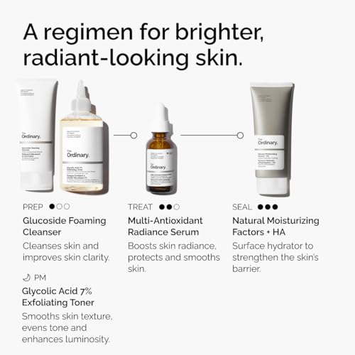 The Ordinary Multi-Antioxidant Radiance Serum, Vitamin C Serum For Face, Brighten & Protect Skin – Boosts Glow & Shields Against Environmental Stressors, 1 Fl Oz