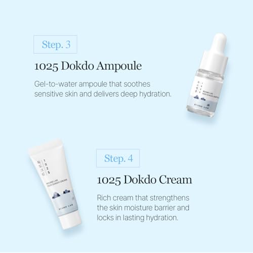 ROUND LAB 1025 Dokdo Hydrating Mini Kit 4-Step Skincare Set