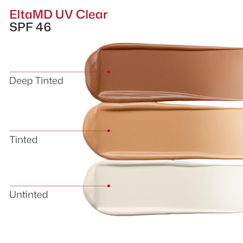 EltaMD UV Clear Untinted Face Sunscreen with Zinc Oxide, SPF 46, 1.7 oz