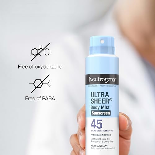 Neutrogena Ultra Sheer Dry Touch Sunscreen Spray, SPF 45, 2 x 5 oz