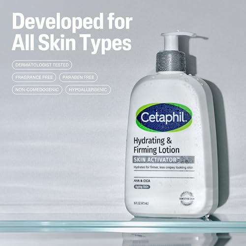 Cetaphil Skin Activator Firming Body Lotion, AHA & CICA, 16 Fl Oz