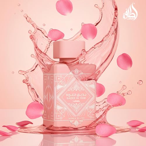 Lattafa Bade'e Al Oud Noble Blush for Unisex Eau de parfum Spray, 3.4 Ounce / 100 Ml