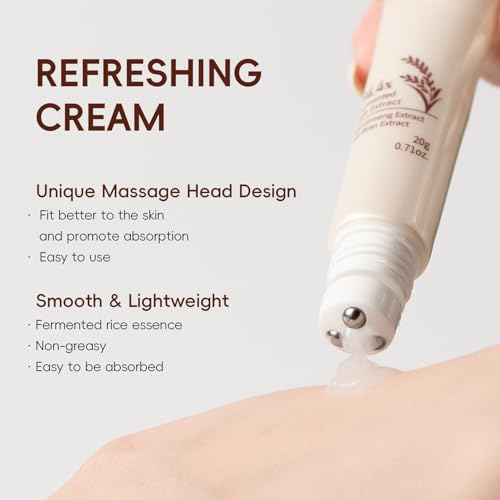 9PCS Rice Skincare Set for Women & Girls – Korean Skin Care Set with Rice Cleanser, Toner, Serum, Face Cream, Eye Cream, Sunscreen, Ice Roller, Headband & Card – Moisturizing & Skin Barrier Support