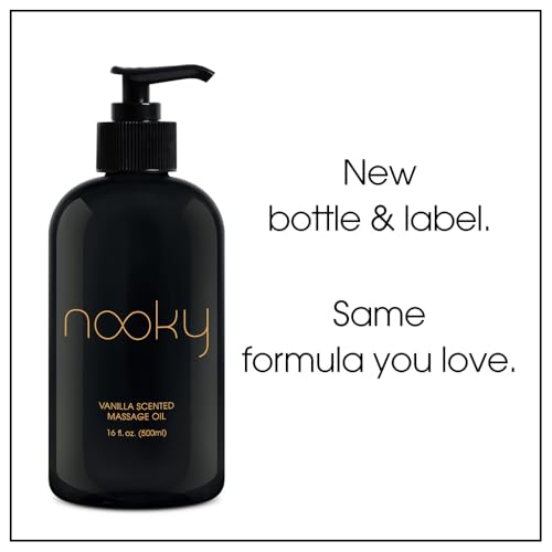 Nooky Vanilla Massage Oil with Fractionated Coconut Oil.16 Ounce