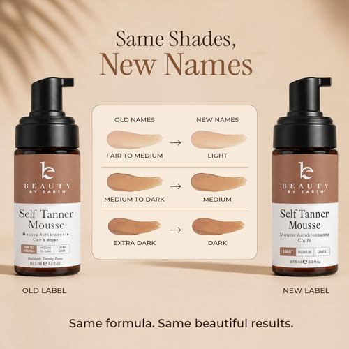 Self Tanner Mousse - USA Made with Natural & Organic Ingredients, Non-Toxic