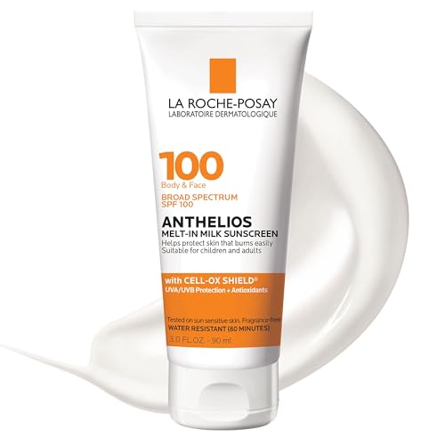 La Roche-Posay Anthelios Melt-In Milk SPF 100 Sunscreen for Face & Body 3oz