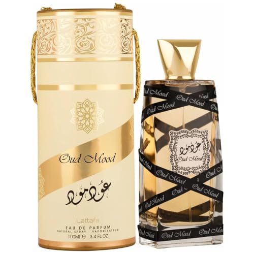 Lattafa Perfumes Oud Mood for Unisex Eau de Parfum Spray, 3.4 Ounce