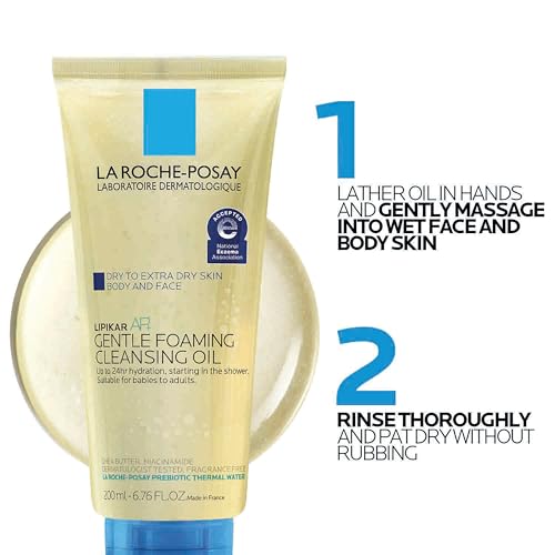 La Roche-Posay Lipikar AP+ Gentle Foaming Cleansing Oil, 6.76oz