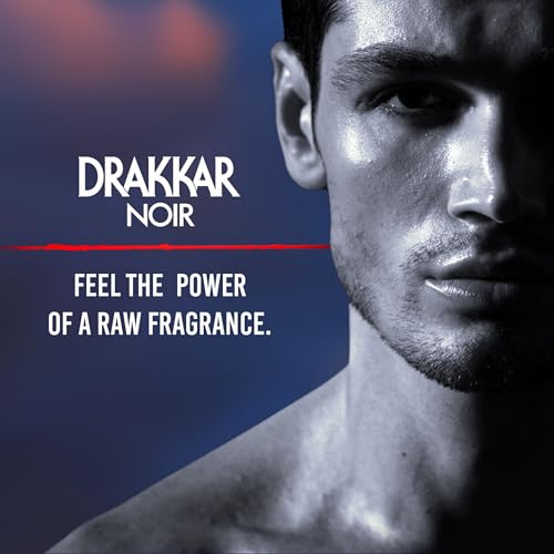 Guy Laroche Drakkar Noir, Iconic Designer Fragrance, Intense & Powerful Eau de Toilette, Fougere Blend & Aromatic Spices, Long Lasting Mens Cologne, Day and Evening Scent, 3.4 Fl. Oz.