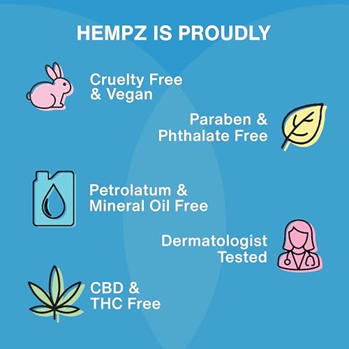 HEMPZ Triple Moisture Body Moisturizer, 17 Oz – Hydrating Lotion Rich with Minerals, Vitamin C, & Hempseed Oil to Nourish & Repair Extremely Dry or Sensitive Skin for Body