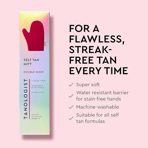 Tanologist Sunless Self-Tan Set – Medium Tanning Mousse with “No Fake Tan Smell” or Orange Tone + Double-Sided, Water-Resistant Self-Tanning Mitt for Streak-Free Application