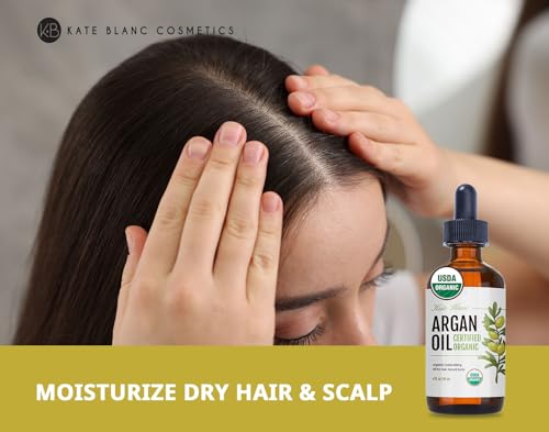 Kate Blanc Cosmetics Argan Oil for Hair, Face & Skin from Morocco (4oz)
