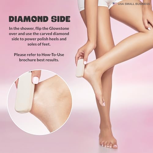 GET EVEN LEG SCRUB: Exfoliating Stone for Body & Leg Exfoliator for Strawberry Legs, Ingrown Hair, KP Bump - Stone Body Scrubber for Dry Skin & Feet, Dead Skin Remover for Body