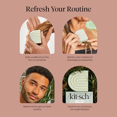 Kitsch Rosemary & Biotin Conditioner Bar Soap for Hair Growth - 2.7 oz