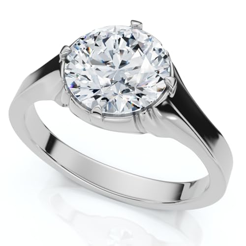 P3 POMPEII3 Pompeii Men's 1 1/2Ct Round Diamond Signet Ring 14k Gold or Platinum Lab Grown - Size 7.5 (E/F,VS1-VS2)