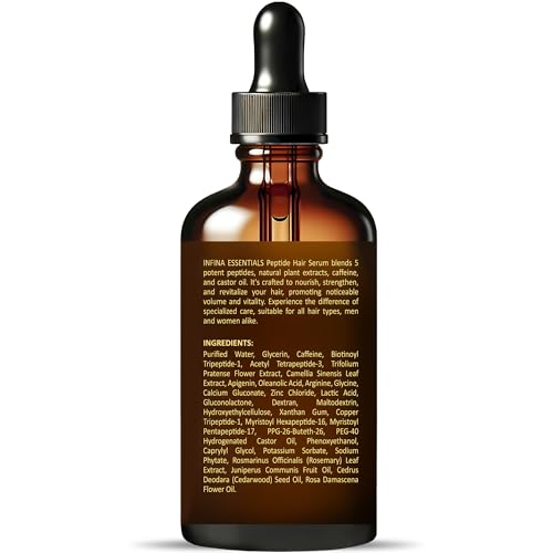 Peptide Hair Serum for Hair Growth, Frizz Control & Hair Styling, 2 fl oz