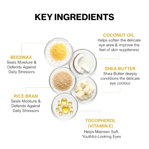 Bee Naturals Queen Bee Best Eye Balm Peeper Keeper - Natural Eye Balm with Vitamin E & 10 Oils - Reduces Crow's Feet, Wrinkles & Fine Lines - Moisturizing Skincare