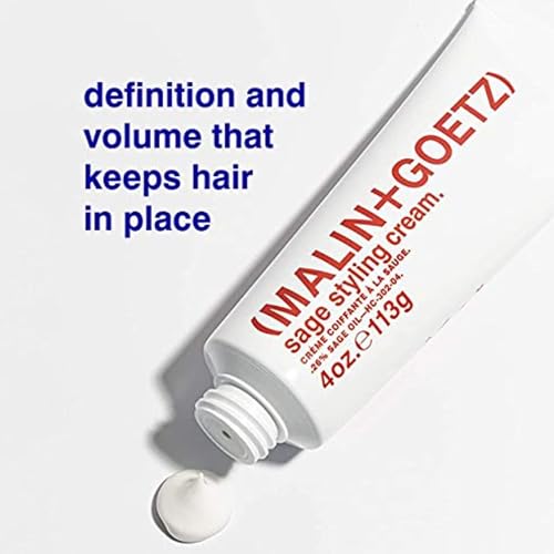 MALIN+GOETZ Sage Styling Cream, Flexible Hold Styling, All Hair Types, 4 fl oz