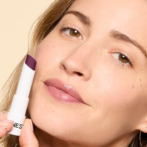 Honest Beauty Tinted Lip Balm, Cruelty-Free, Vegan, Moisturizing, Plum Drop