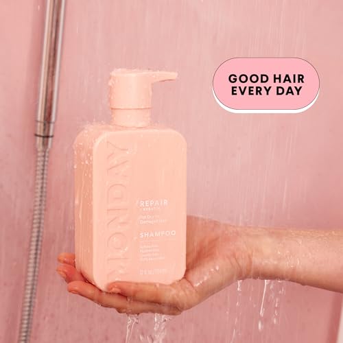 MONDAY HAIRCARE REPAIR Conditioner with Keratin, Coconut Oil, Shea Butter, Argan Oil & Cocoa Butter For Dry to Damaged & Depleted Hair 354mL