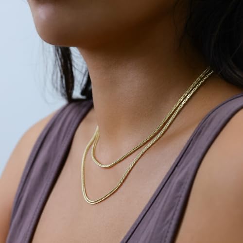 Nuragold 10K Real Yellow Gold 2mm Franco Square Box Wheat Chain Necklace - 20"