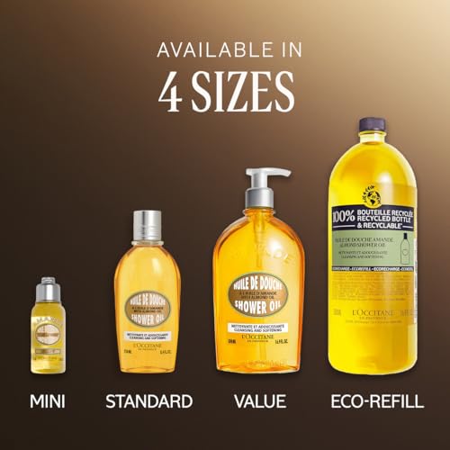L'OCCITANE Cleansing & Softening Almond Shower Oil. 16.90 fl oz