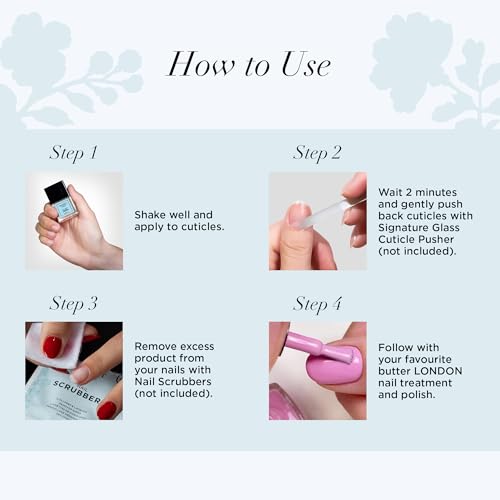 butter LONDON Cuticle Remover Liquid, Melt Away, Manicure and Pedicure Prep
