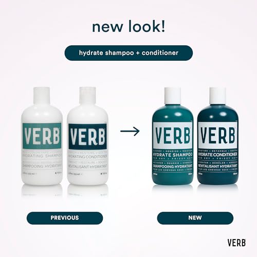 VERB® Hydrate Shampoo Cleanses Dry and Frizzy Hair to Reduce Frizz and Add to Moisture Hair, 12 oz