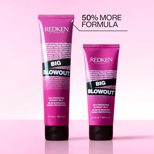 Redken Big Blowout Heat Protectant Gel – For All Hair Types, 5.1 Fl Oz