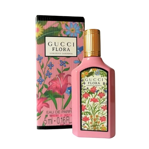 Gucci Flora Gorgeous Gardenia Perfume for Women EDP Mini Splash Top 0.16 Fl Oz