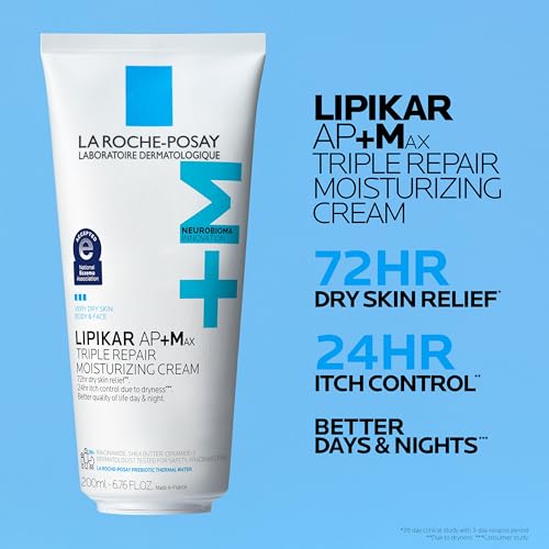 La Roche-Posay Lipikar AP+MAX Triple Repair Moisturizing Body Cream, 6.7oz