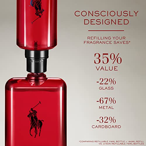 Ralph Lauren Polo Red Eau de Toilette Spicy Essence Cologne - 6.7 Fl Oz