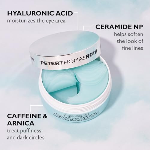 Peter Thomas Roth | Water Drench® Hyaluronic Cloud Hydra-Gel Eye Patches | Hyaluronic Acid Eye Masks for Hydration and Dark Circles