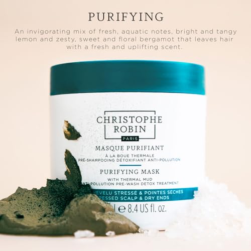 Christophe Robin Purifying Scalp Scrub with Sea Salt, 2.5 fl. oz