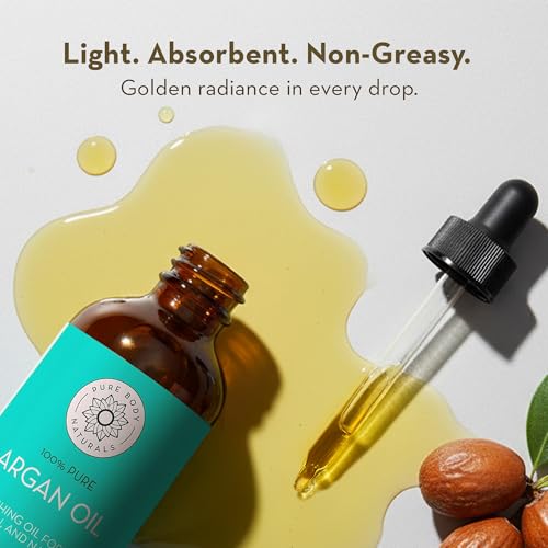 Pure Cold Pressed Argan Oil, 4 fl oz, Face & Skin Oil