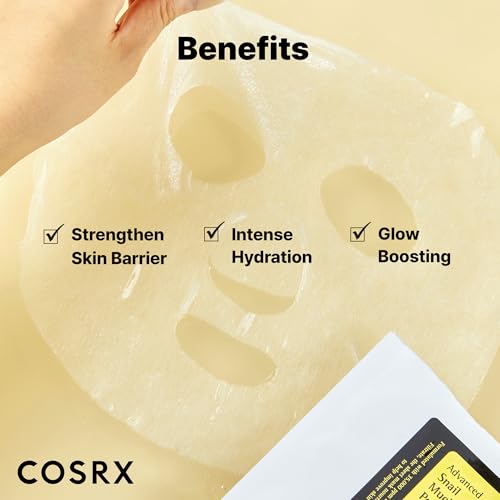 COSRX Snail Mucin Sheet Mask 10 EA with Snail Mucin Serum