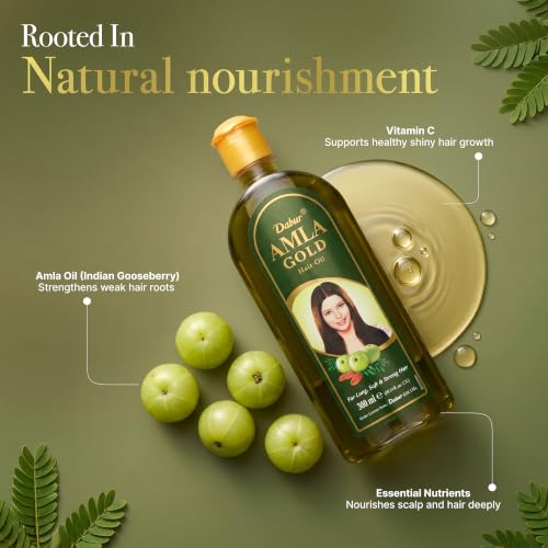 Vatika Naturals Amla Hair Oil – Pure Amla Hair Oil for Hair Growth, 300ml