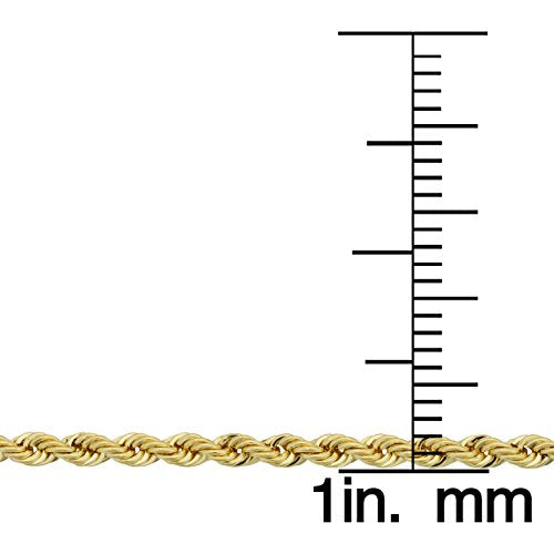 Kooljewelry Womens Rope Chain - 14k Gold Filled Rope Chain Bracelet