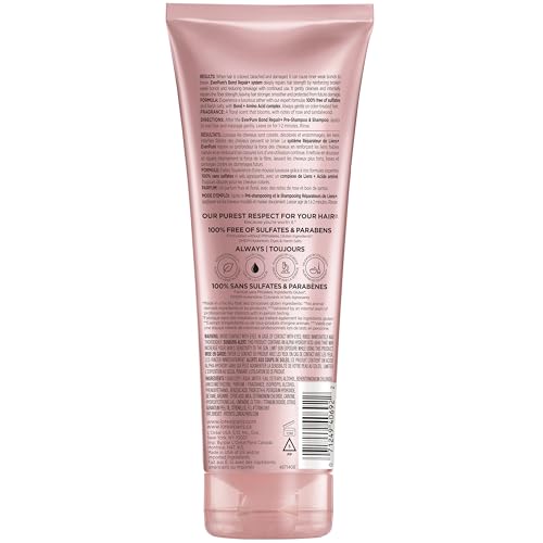 L'Oreal Paris Sulfate Free Bond Repair+ Conditioner, Hair Conditioner with Bond + Amino Acid Complex, Strengthens and Repairs Damaged or Color Treated Hair, EverPure, 6.8 Fl Oz (Packaging May Vary)