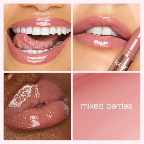 tarte maracuja juicy lip plump – Hydrating & Volumizing Lip Plumper Gloss Balm with Nourishing Hyaluronic Acid, Plumps & Moisturizes, Vegan & Cruelty-Free, full size, mixed berries