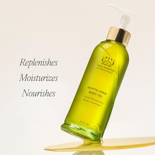 Tata Harper Revitalizing Body Oil, Moisturizing & Nourishing Body Oil, Natural Skincare, Natural Body Care, 125ml
