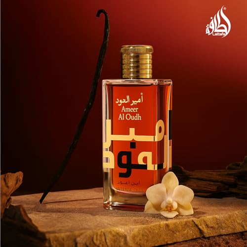 Lattafa Ameer Al Oud Intense Oud for Unisex Eau de Parfum Spray, 3.4 Ounce