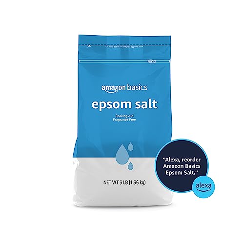 Amazon Essentials Epsom Salt Soak, Magnesium Sulfate USP, 3 Pound, 1-Pack (Previously Amazon Basics)